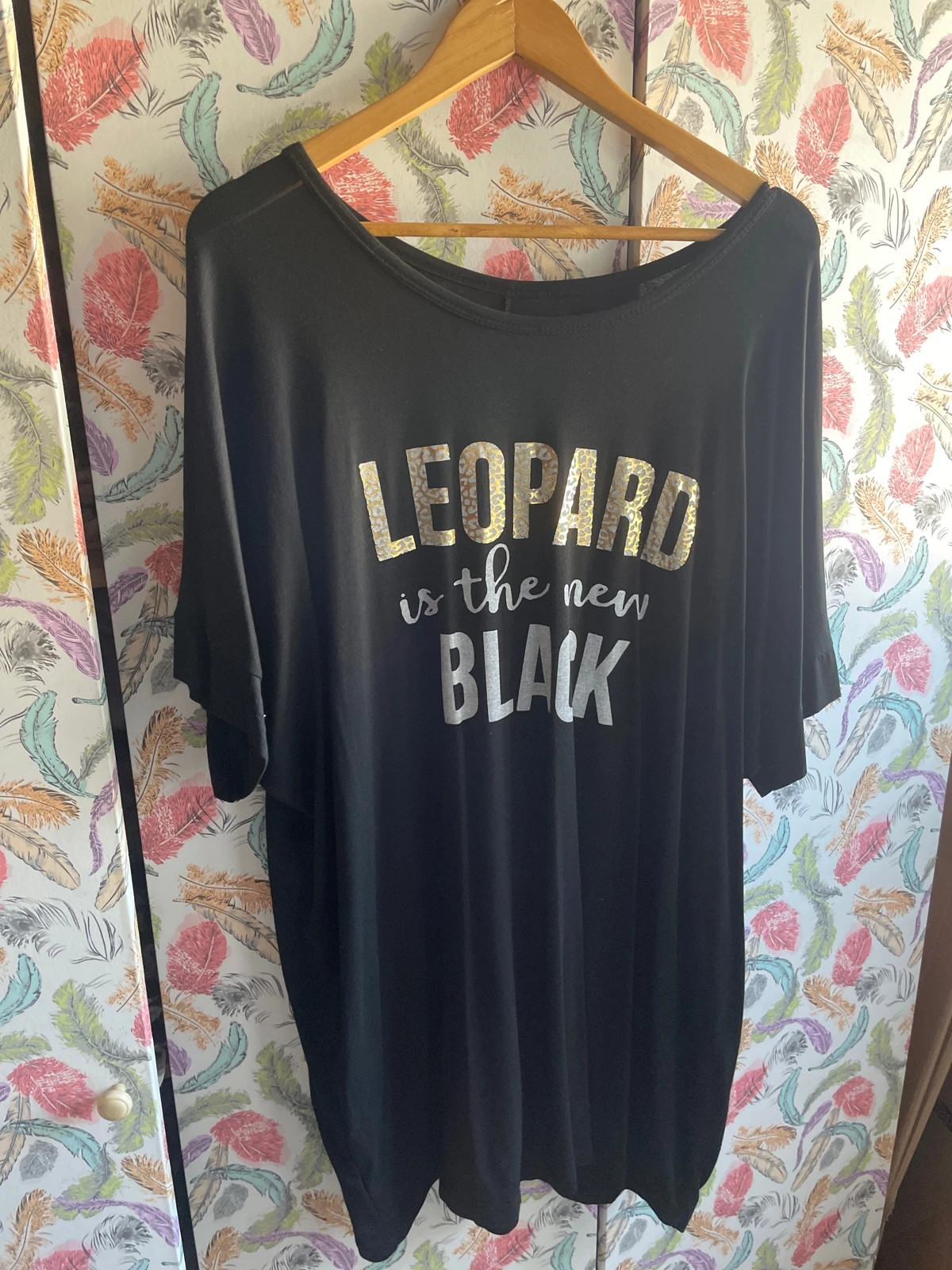 Camiseta larga talla grande – Leopard – taille XXL / 44 / 16 2