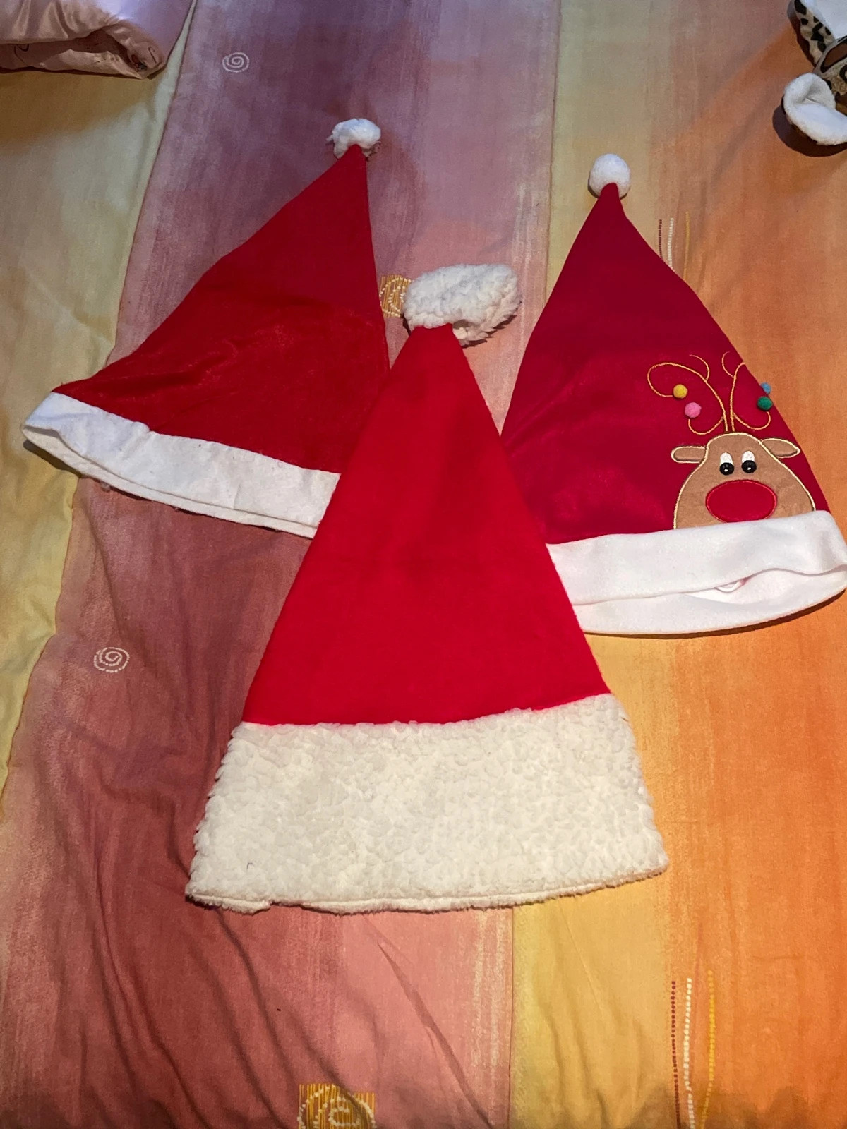 Lote de 3 gorros de Navidad | Clásico y divertido – taille Taille unique