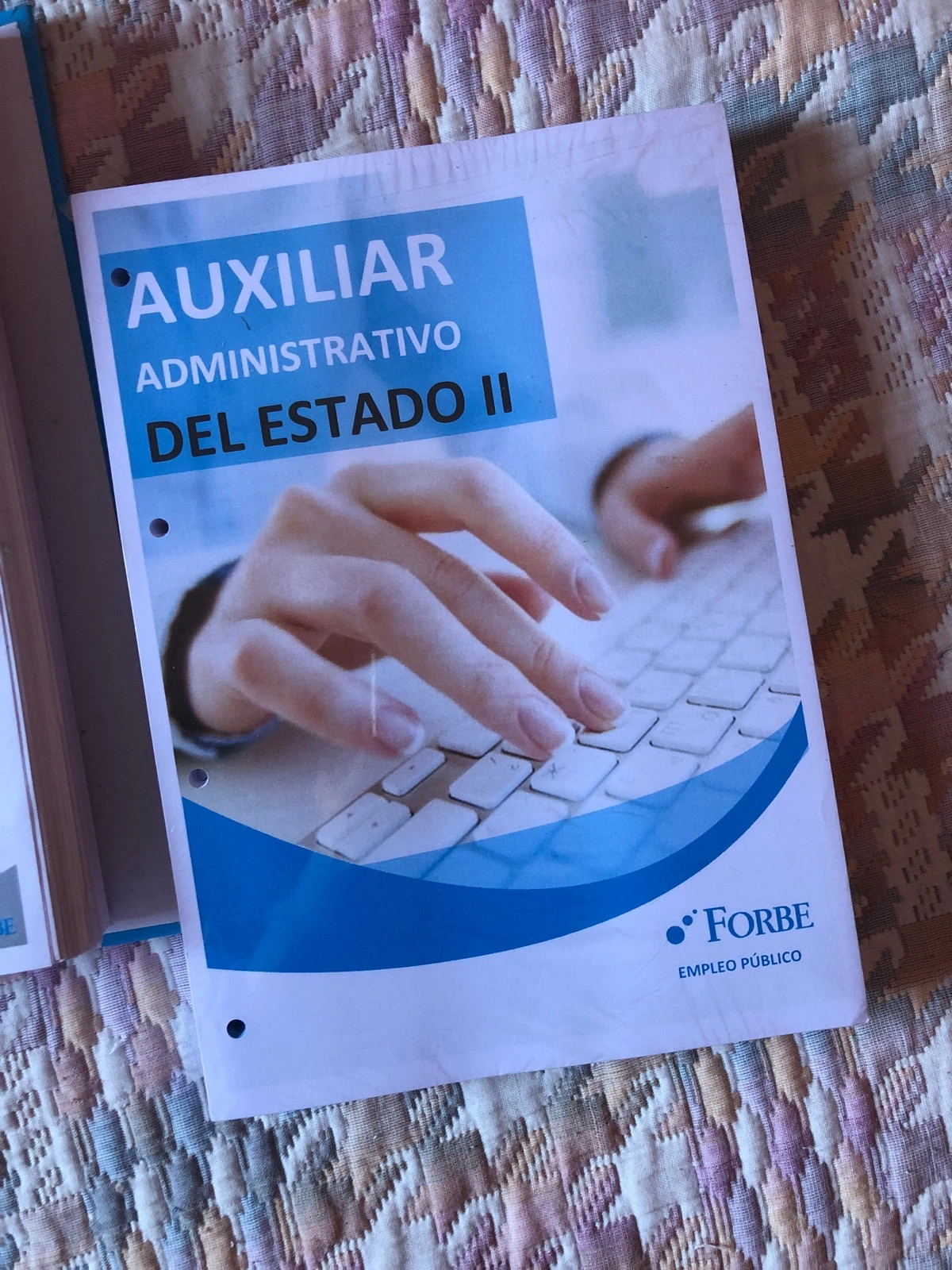 Parte del temario auxiliar de biblioteca