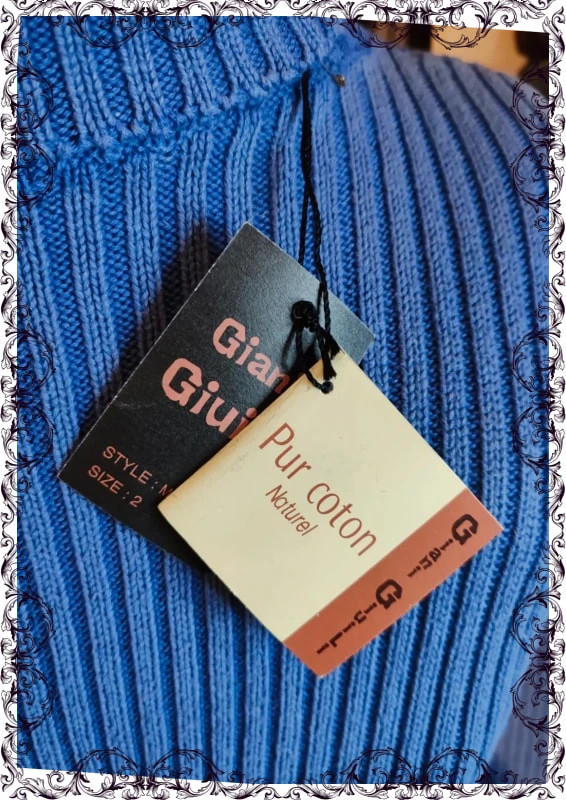 Pull col roulé y2k coton – giani giuili – taille S 2
