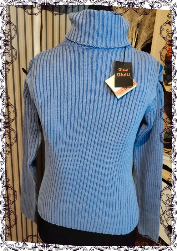 Pull col roulé y2k coton