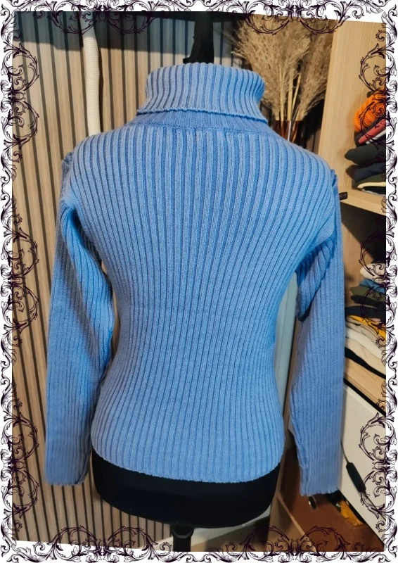 Pull col roulé y2k coton – giani giuili – taille S 5