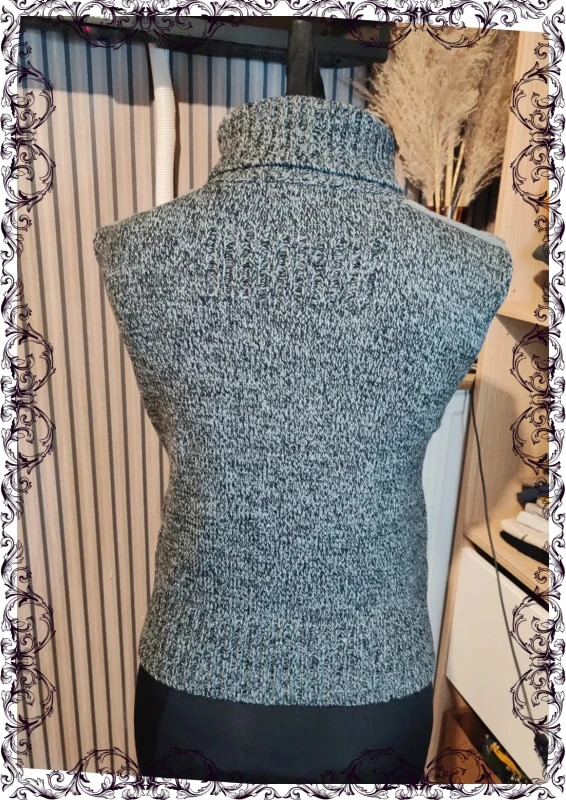 Pull col roulé sans manches y2k – giani giuili – taille S / 36 / 8 3
