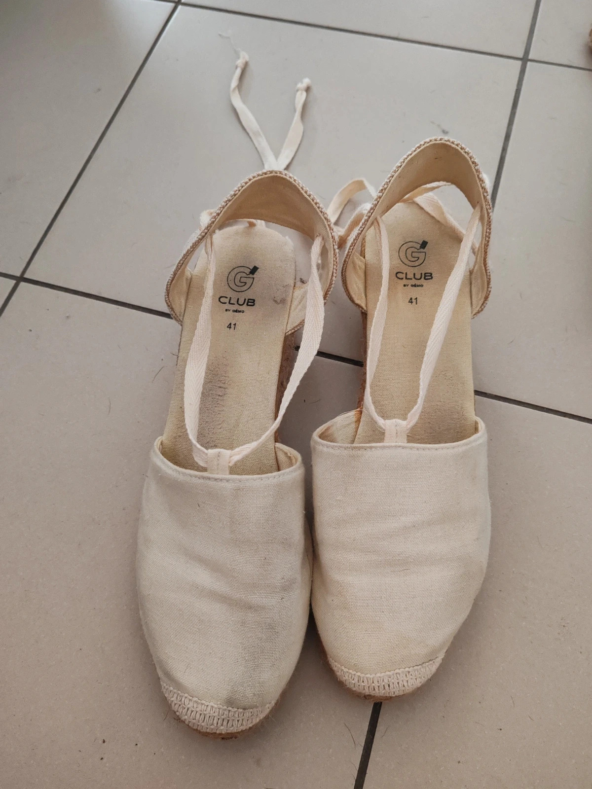 Espadrilles talons compensé – Gémo – taille 40 2
