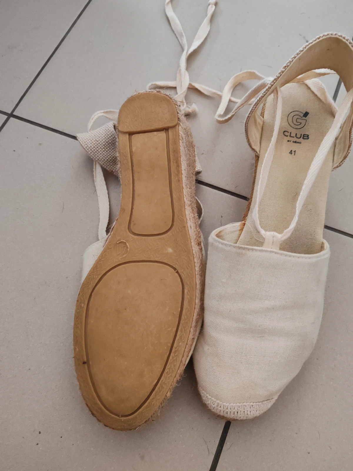 Espadrilles talons compensé – Gémo – taille 40 3