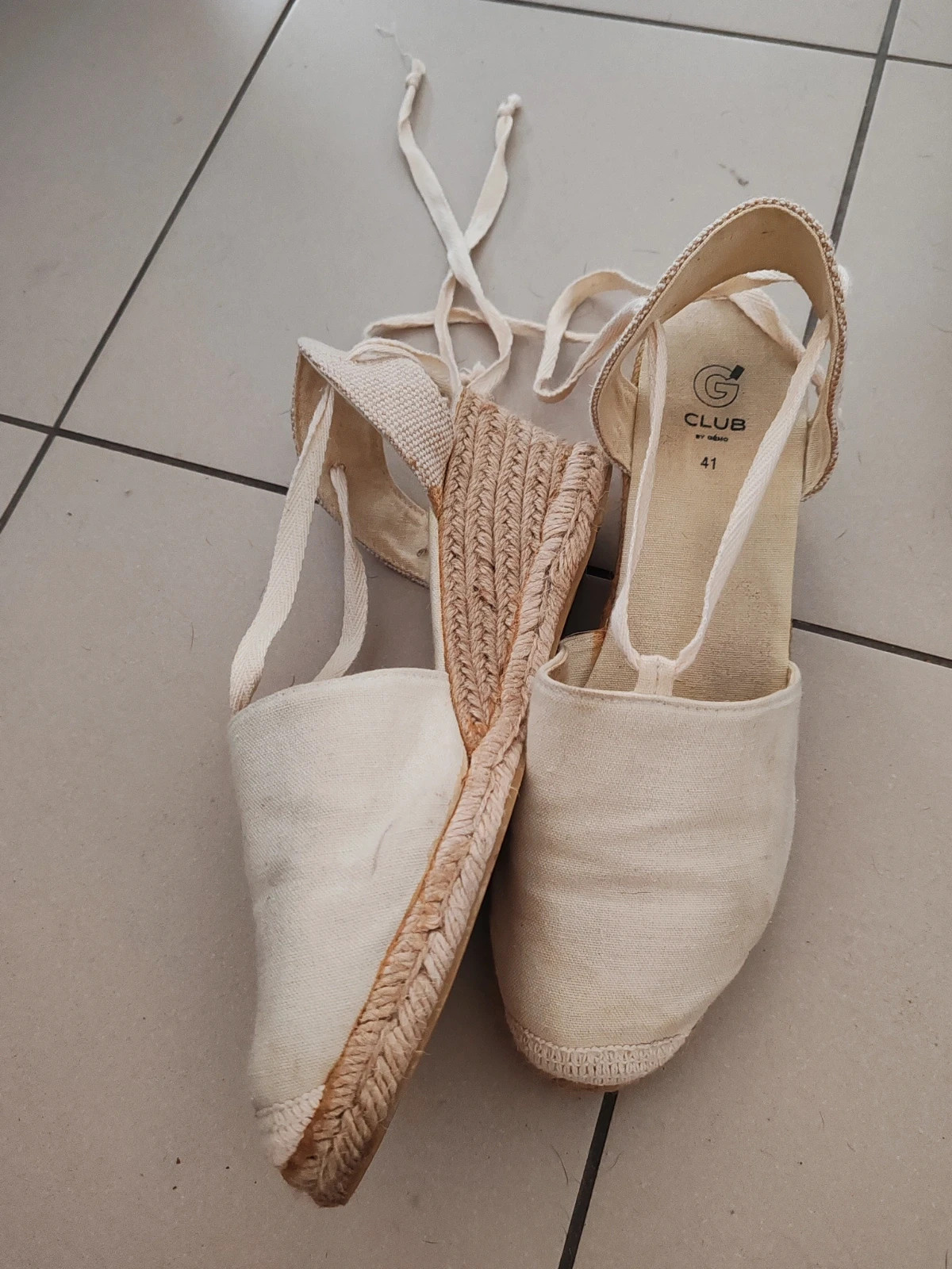 Espadrilles talons compensé – Gémo – taille 40