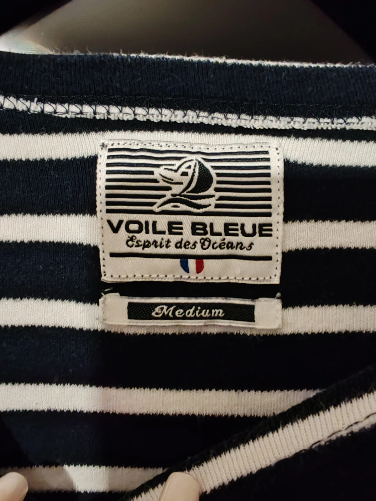 T-shirt marinière voile bleue – Voile Bleue – taille M / 38 / 10 4