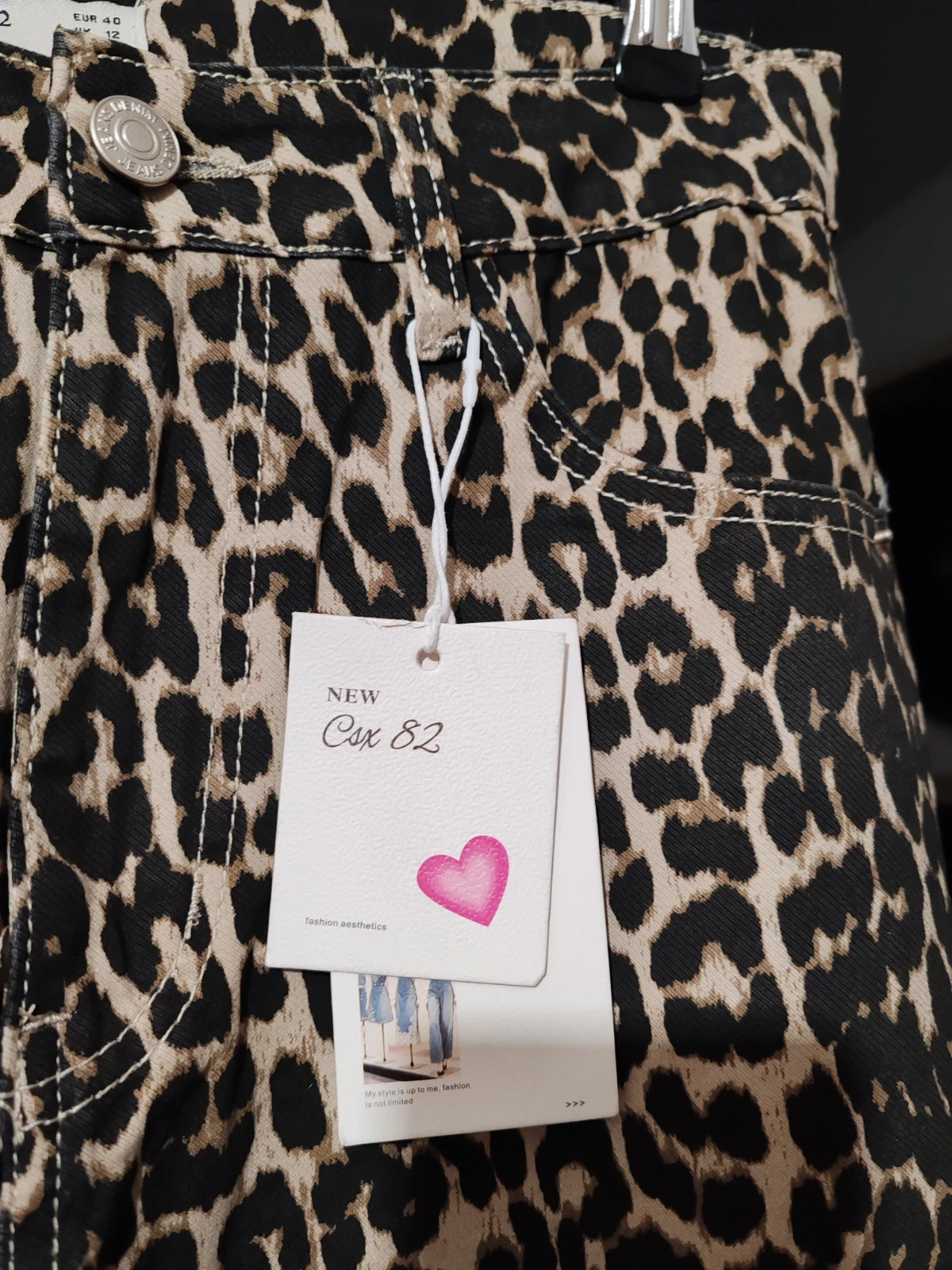 Jean léopard csx82 – C&X82 – taille L / 40 / 12 3