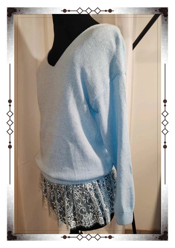 Pull dentelle tricot station – TRICOT STATION – taille Taille unique 3