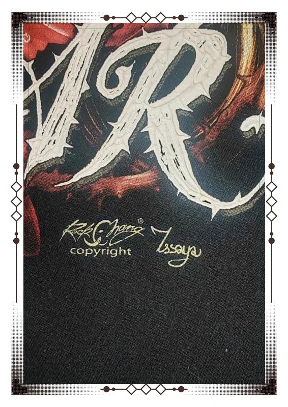 Angel Fear Rock Chang Chemise Glow In The Dark T-shirt 3D Biker Tee Femmes Rouge – Rock Angel – taille L / 40 / 12 5