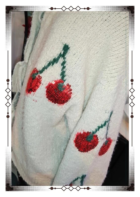 Gilet cerises ma me #44 – Me & Me – taille XXL / 44 / 16 2