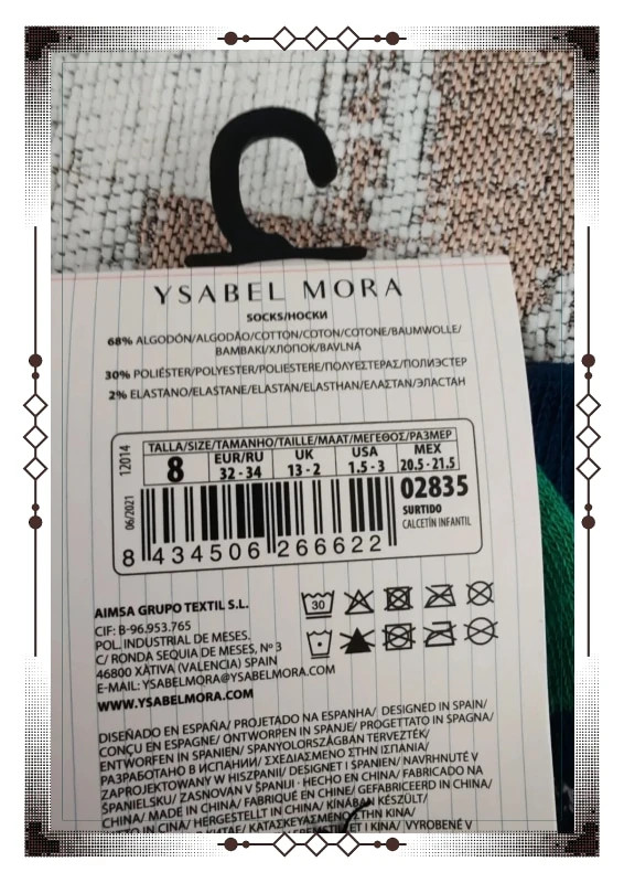 Lot deux paires chaussettes isabel mora – Ysabel Mora – taille 31-33 4