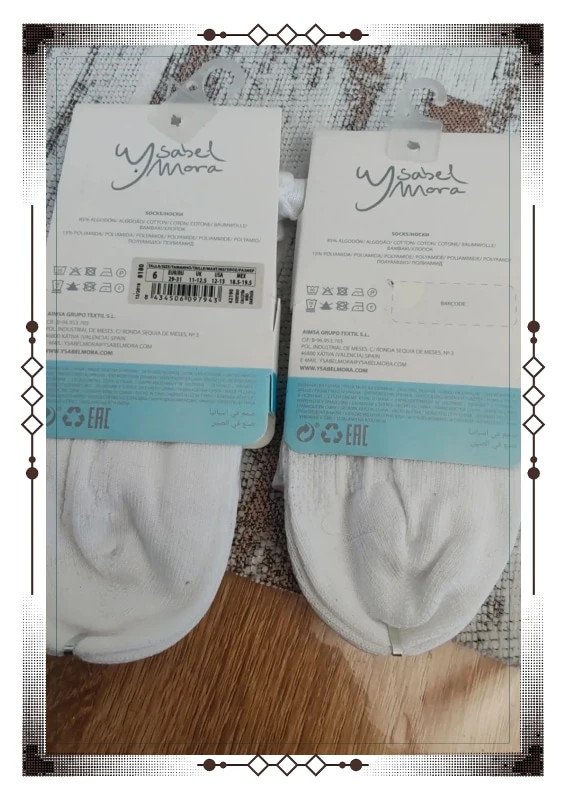 Lot deux paires de socquettes blanche – Ysabel Mora – taille 28-30 3