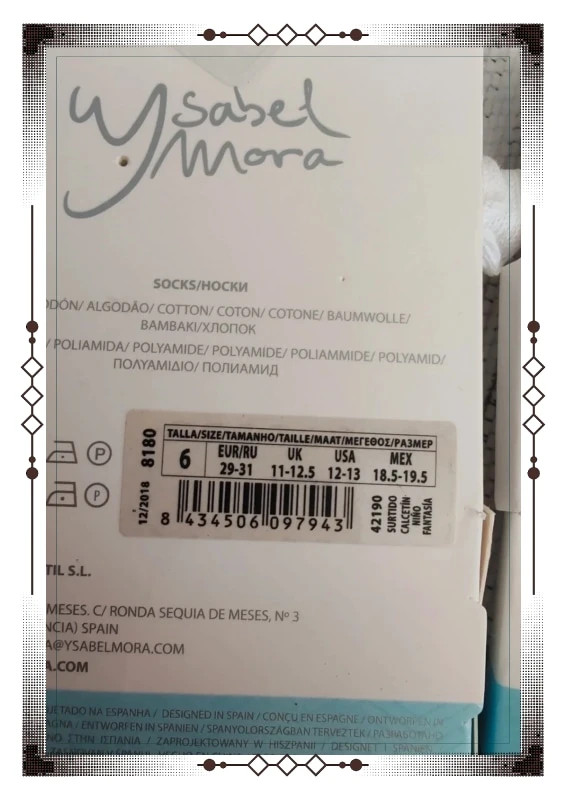 Lot deux paires de socquettes blanche – Ysabel Mora – taille 28-30 4