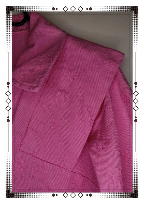 Veste en jean rose brodé new collection – New Collection – taille Taille unique 2