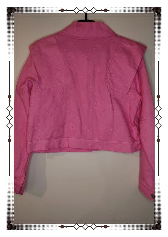 Veste en jean rose brodé new collection – New Collection – taille Taille unique 5