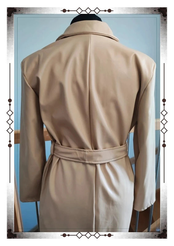 Trench long simili New collection – New Collection – taille L / 40 / 12 4