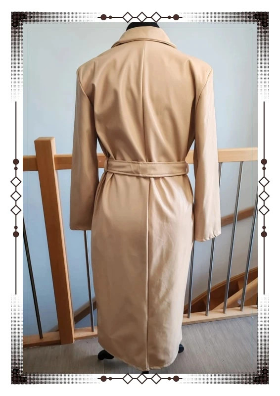 Trench long simili New collection – New Collection – taille L / 40 / 12 5