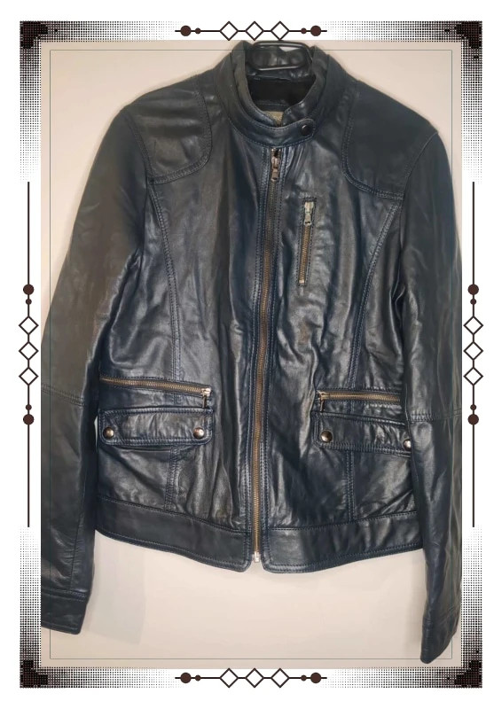 Manteau en cuir in extenso
