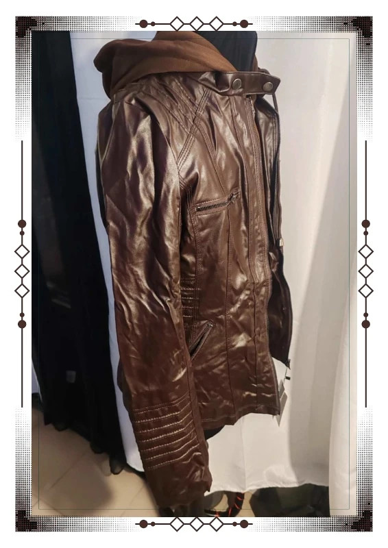Manteau simili marron 38 – simili – taille M / 38 / 10 3