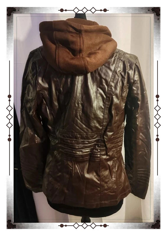 Manteau simili marron 38 – simili – taille M / 38 / 10 4
