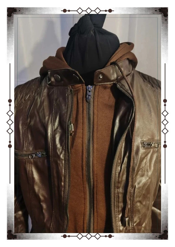 Manteau simili marron 38 – simili – taille M / 38 / 10 2