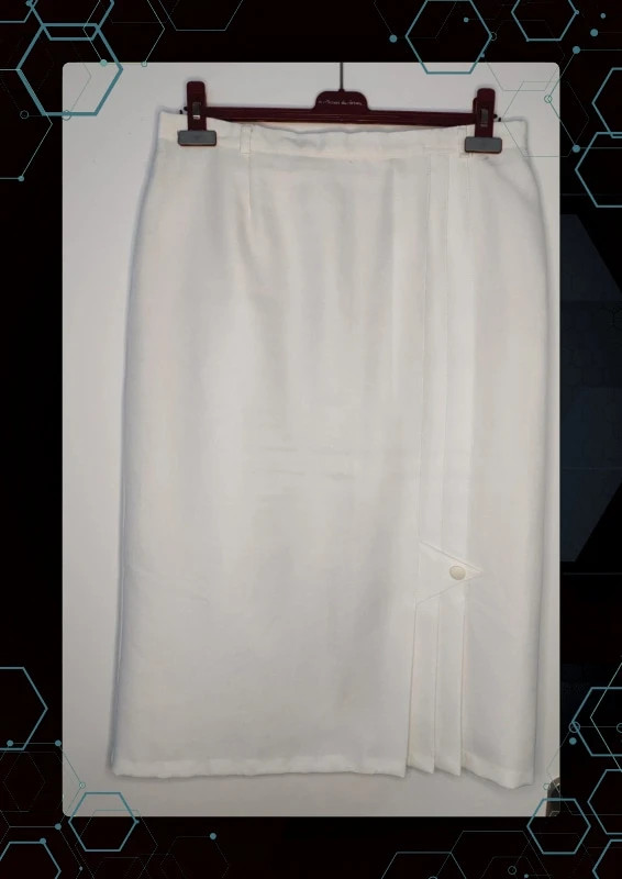 Jupe vintage blanche – Vintage Dressing – taille XL / 42 / 14