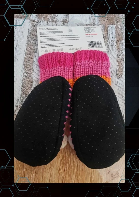 Chaussons chaussettes antidérapantes – SOXO – taille 19 3