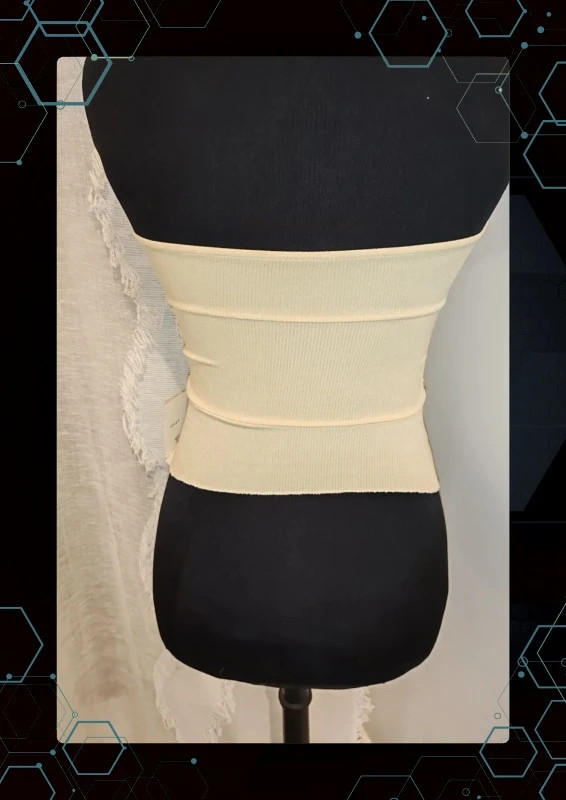 Top épaule ms dénudé jaune pâle – 168 fashion – taille Taille unique 3