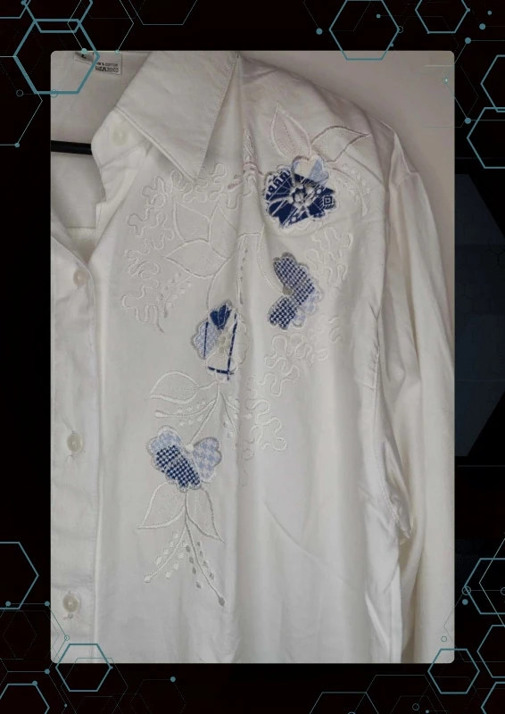 Chemise en coton brodé Top model – TOPMODEL – taille L / 40 / 12 2