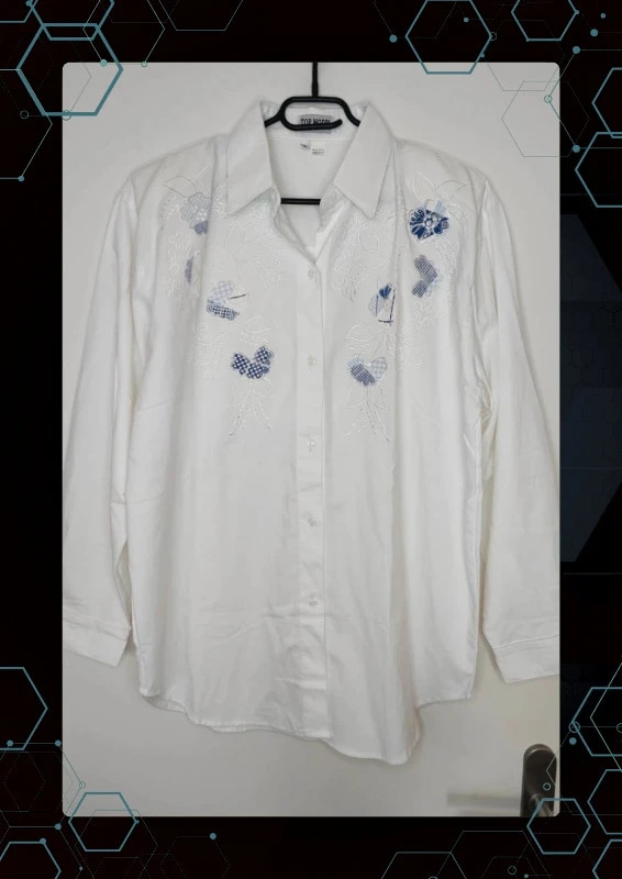 Chemise en coton brodé Top model