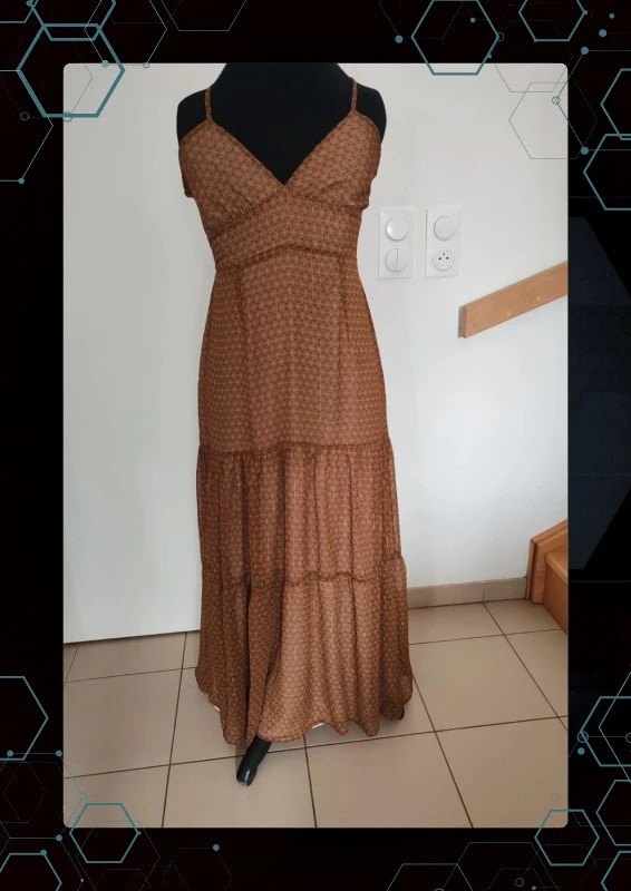 Robe longue Jane wood