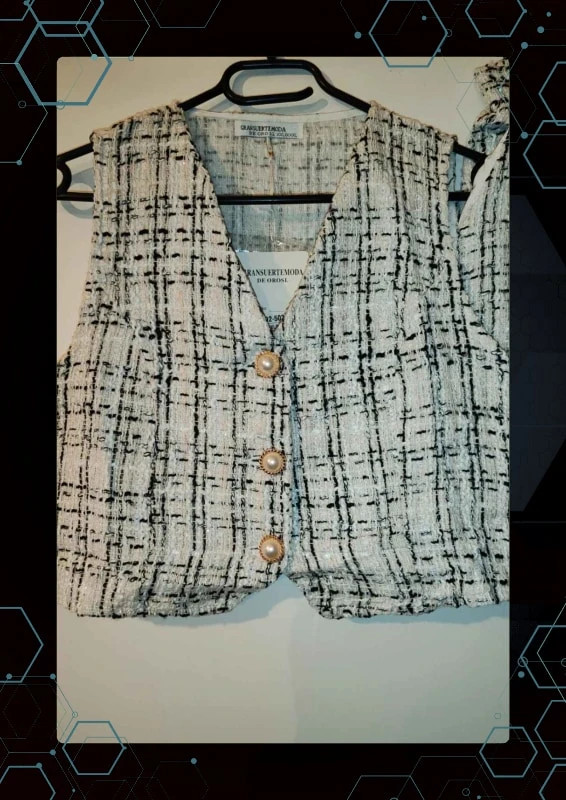 Ensemble tweed haut et short – Made In Spain – taille M / 38 / 10 3