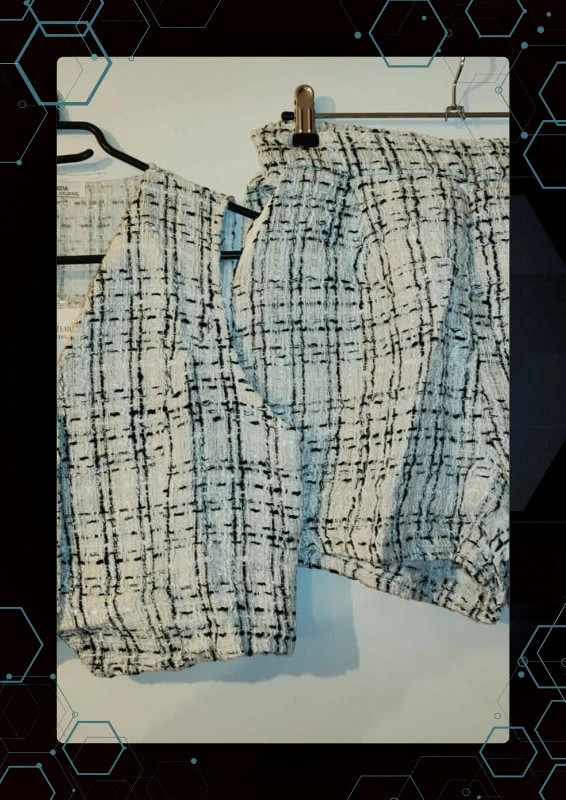 Ensemble tweed haut et short