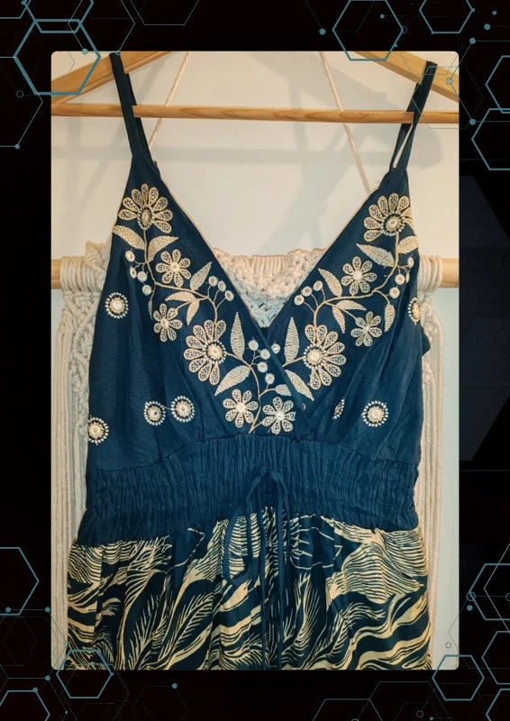Robe longue brodé – BOHEMY – taille Taille unique