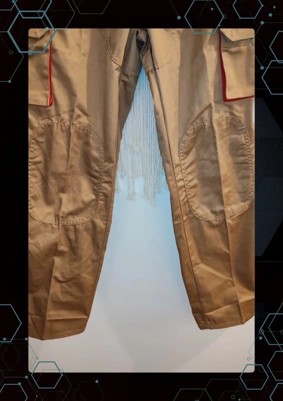 Pantalon de travail cargo camel et rouge – Vesin – taille M / 38 / 10 3