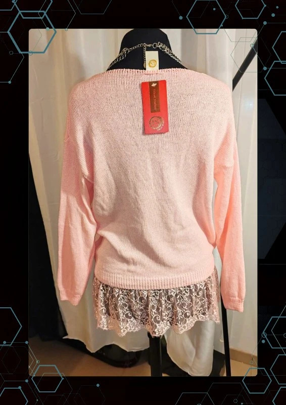 Pull dentelle tricot station – TRICOT STATION – taille Taille unique 2