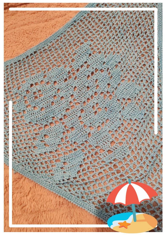 Foulard triangle crochet – Fait Main – taille Autre 2