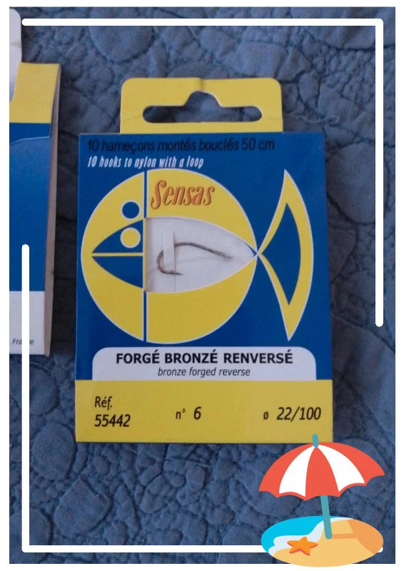 Lot hameçons montés bouclés 50 cm – Sensas 4