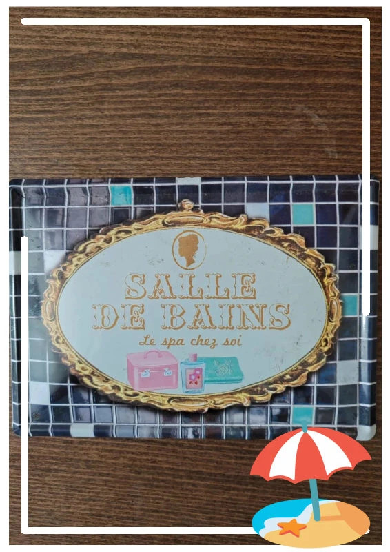 Plaque décoration salle de bain