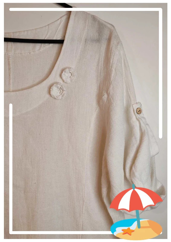 Blouse gaz de coton – Coton – taille XL / 42 / 14 2