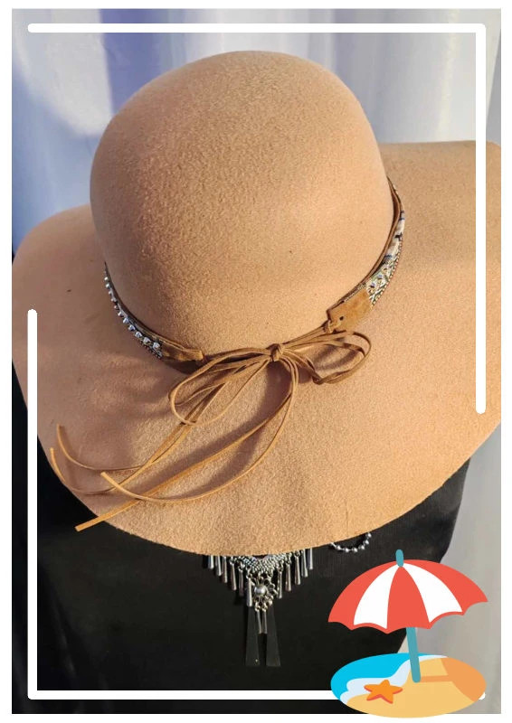 Chapeau beige by Alex paris – by Alex paris – taille Taille unique 3