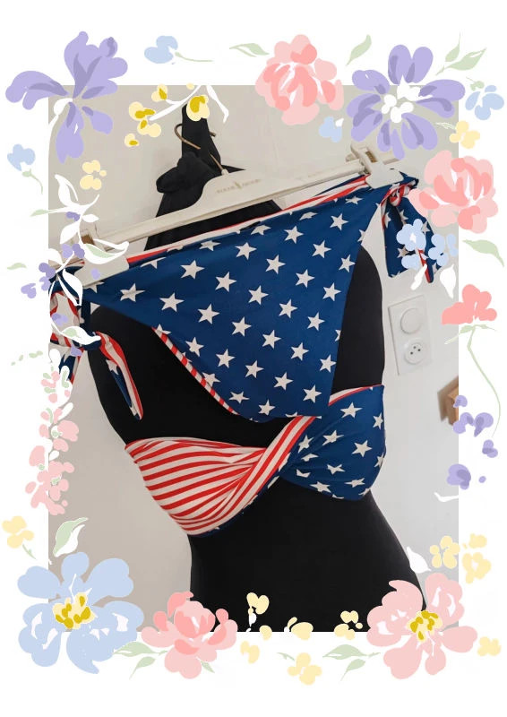 Ensemble maillot de bain réversible – Vintage – taille Taille unique 3