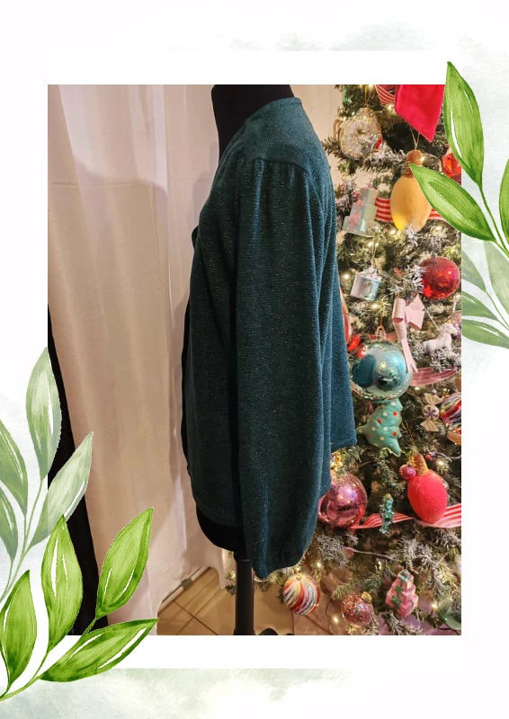 Gilet vert paillettes #48 – Italy Moda – taille 4XL / 48 / 20 2