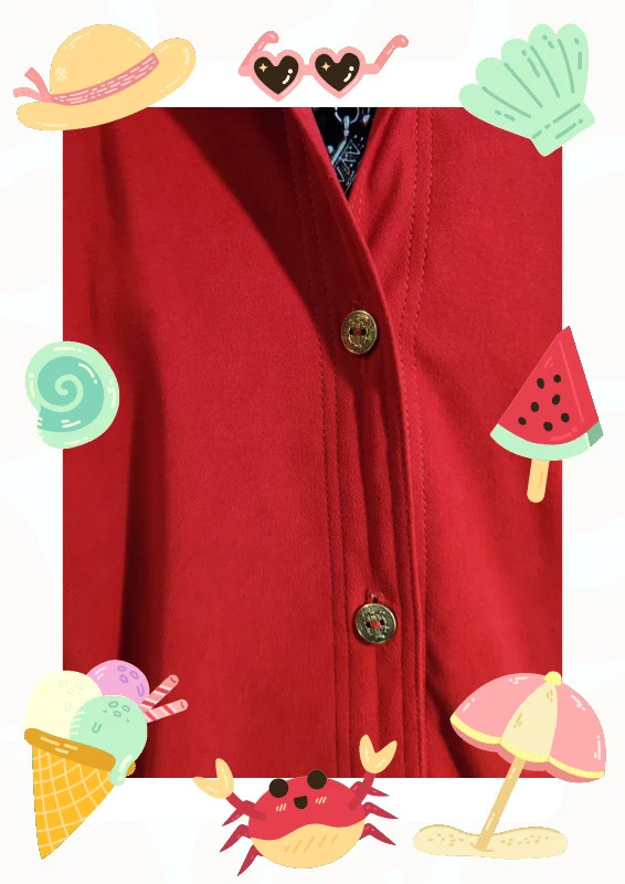 Chemise rouge – Vintage – taille XL / 42 / 14 2