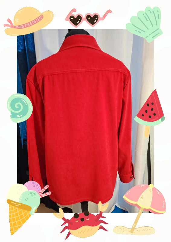 Chemise rouge – Vintage – taille XL / 42 / 14 4
