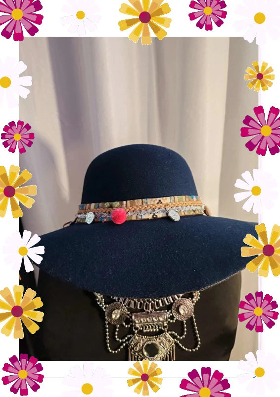Chapeau bleu marine – by Alex paris – taille Taille unique 3