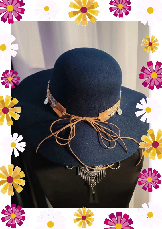 Chapeau bleu marine – by Alex paris – taille Taille unique 2