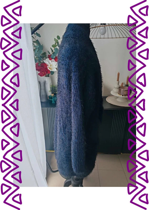 Gilet bleu marine – Vintage – taille XXXL / 46 / 18 4