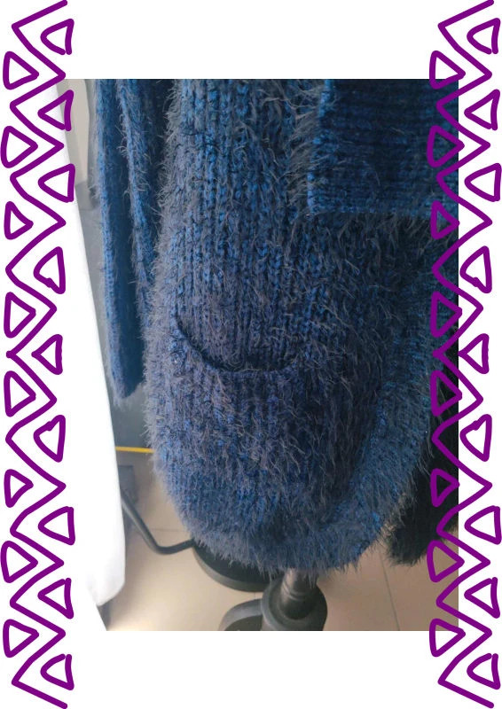 Gilet bleu marine – Vintage – taille XXXL / 46 / 18 3